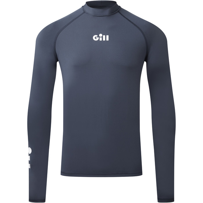 2024 Gill Mens Zenzero Long Sleeve Rash Vest 5109 - Dark Navy