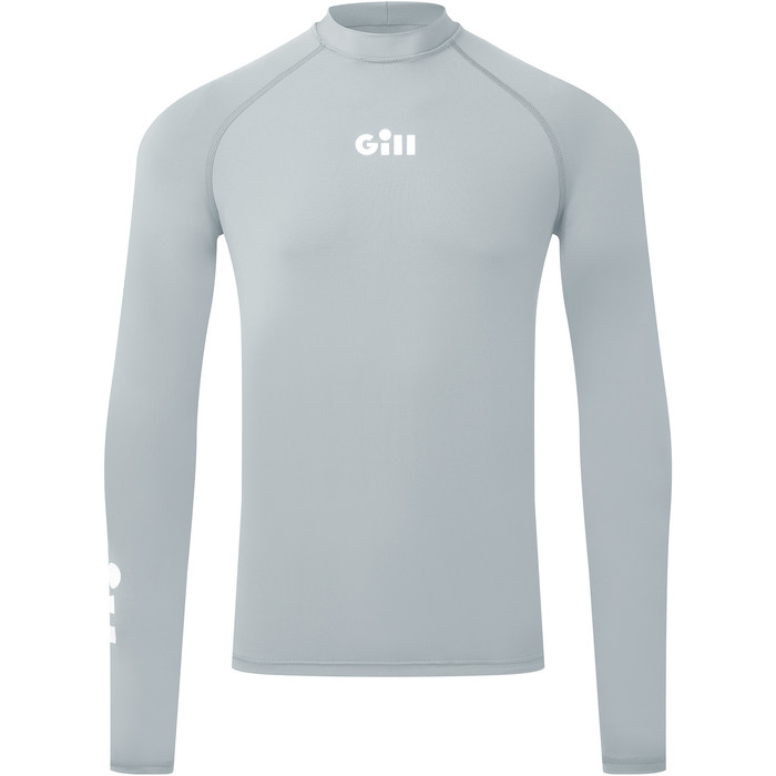 2024 Gill Mens Zenzero Long Sleeve Rash Vest 5109 - Light Grey