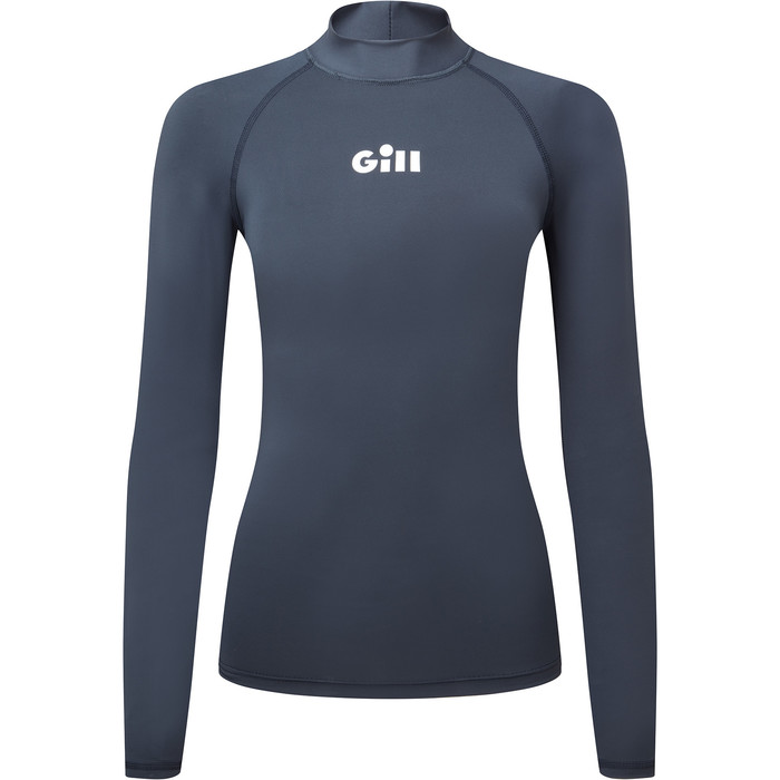 2024 Gill Womens Zenzero Long Sleeve Rash Vest 5109W - Dark Navy