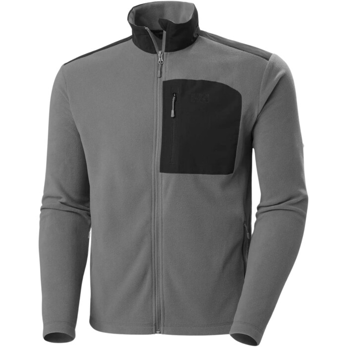 2024 Helly Hansen Mens Daybreaker Block Fleece Jacket 49454 - Concrete