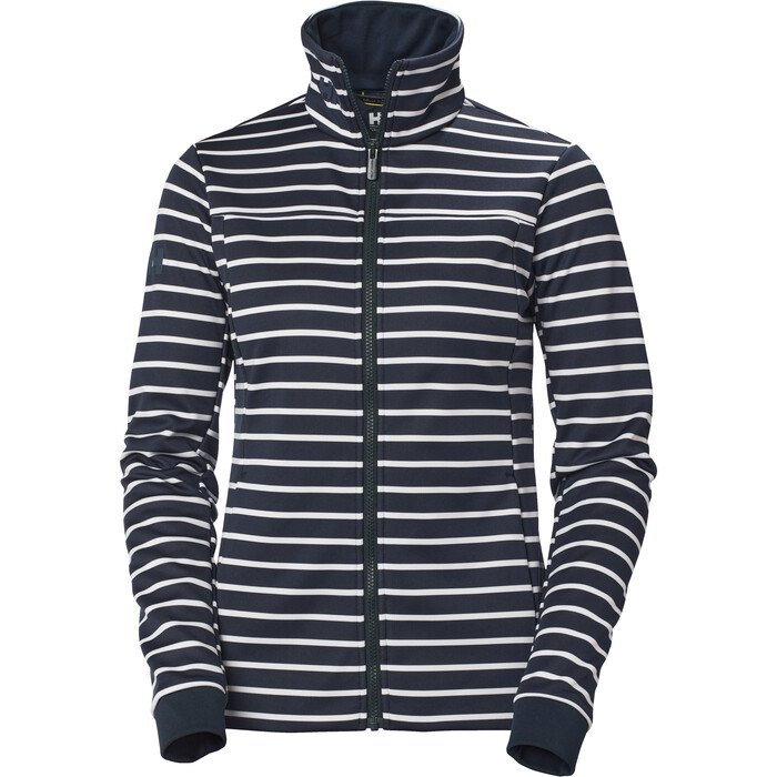 Helly Hansen Frauen Crew Fleece 2024 Jacke 30357 - Navy Stripe