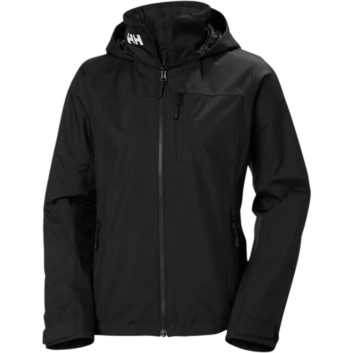 2024 Helly Hansen Womens Crew Hooded Midlayer Jacket 2.0 34447 - Black