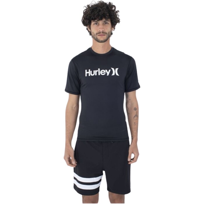 Hurley Mnner 2024 Quickdry Kurzrmelige Lycra-Weste MAT0001010 - Black