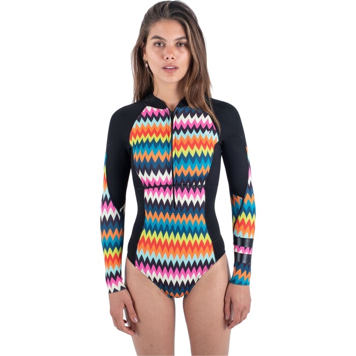 2024 Hurley Womens Advant 2mm Front Zip Springsuit WSS0013202 - Chevron