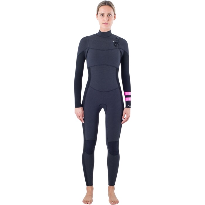 2024 Hurley Womens Advant 5/4mm Chest Zip Wetsuit WFS0012504 - Black / Graphite