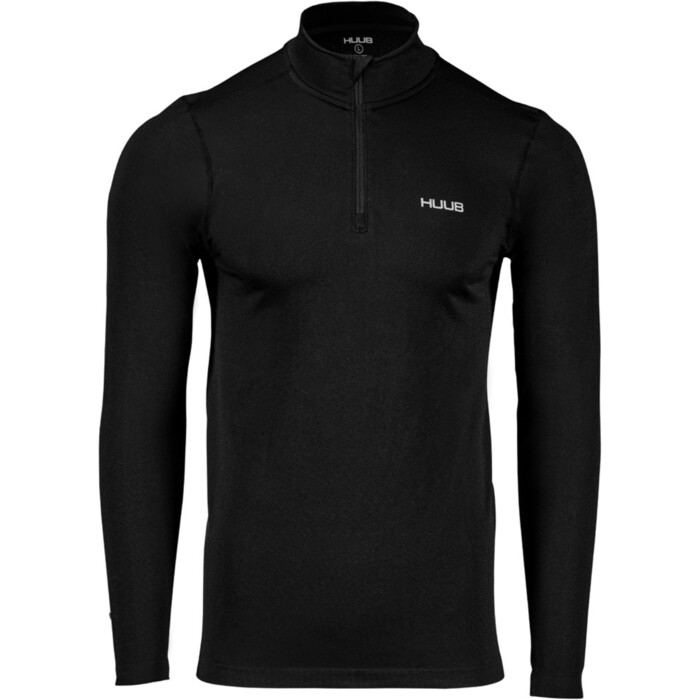 Huub Mnner 2024 Seamfree Langarm 1/2 Zip Top SEAMFREBHZ - Black