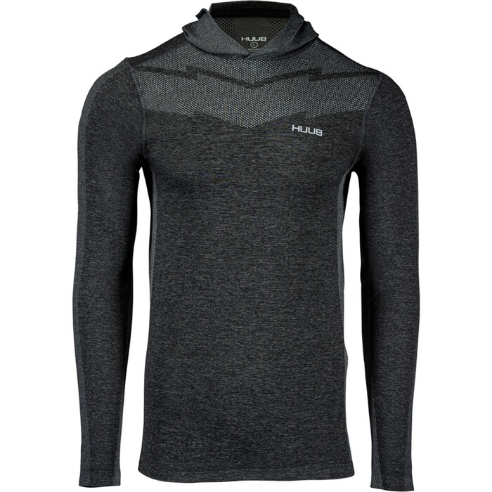 Huub 2024 Nahtloser Kapuzenpullover SEAMFREEHY - Grau / Mergel