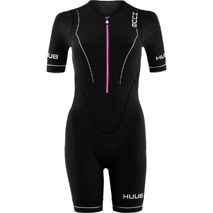 2024 Huub Frauen Aura Long Course Tri Suit AURLCS - Black / Lila