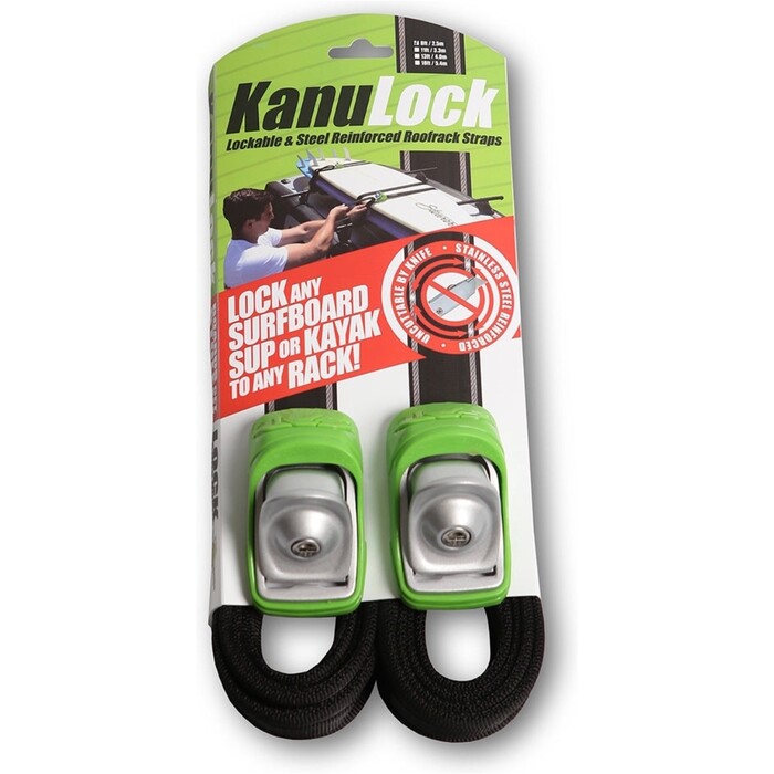 2024 KanuLock 2.5m / 8ft Lockable Tiedown Set KNLT-25M-08F