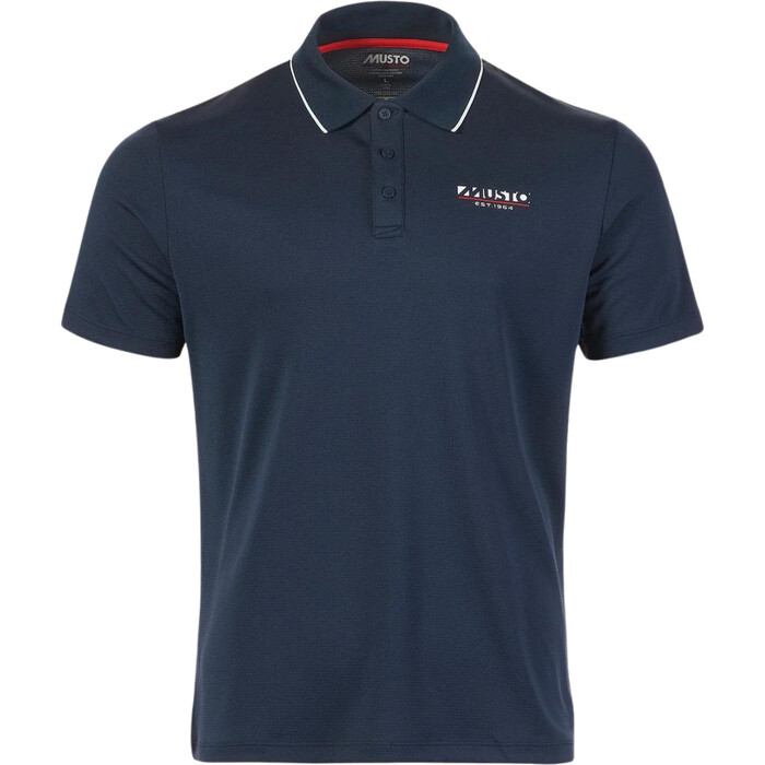 2024 Musto Mnner 1964 UV Kurzarm-Poloshirt 82565 - Navy