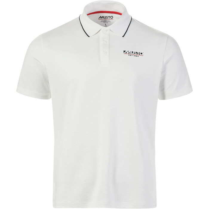 2024 Musto Mnner 1964 UV Kurzarm-Poloshirt 82565 - White