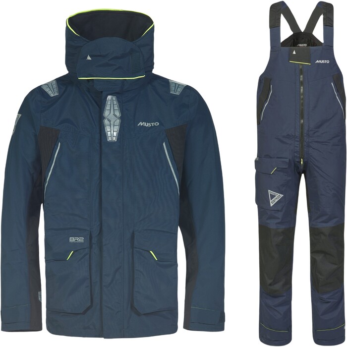 2024 Musto Mnner BR2 Offshore 2.0 Sailing Trouers And Jacket Combi Set - True Navy