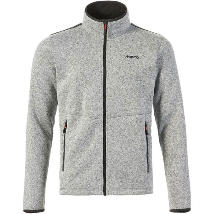 Musto Mnner Fleece 2024 Gestrickt 82556 - Grau Melang