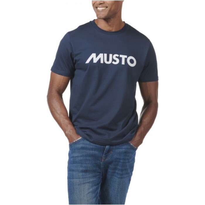 2024 Musto Mens Logo T-shirt 82451 - Navy