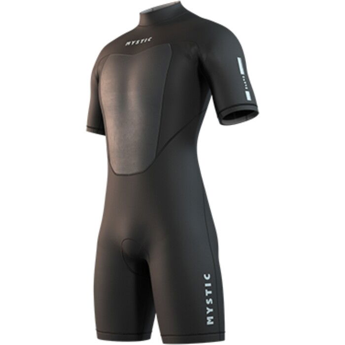 2025 Mystic Mens Brand 3/2mm Back Zip Flatlock Shorty Wetsuit 35000.250035 - Black