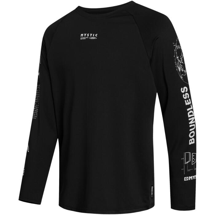 2024 Mystic Mnner Tactic Long Sleeve Loosefit Quickdry Top 35001.240166 - Black