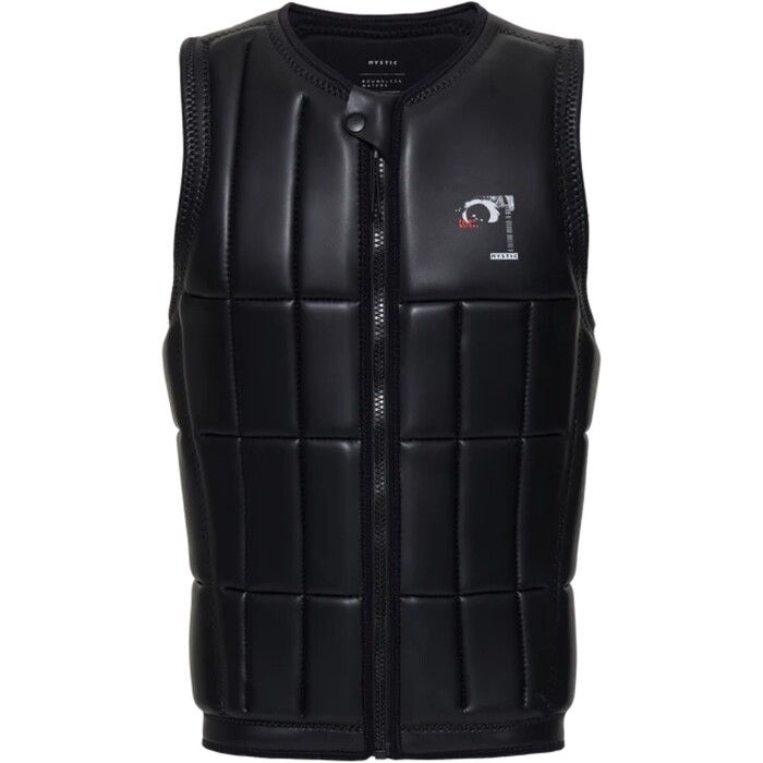 2024 Mystic Mnner Anarchy Front Zip Wake Impact Vest 35005.240210 - Black