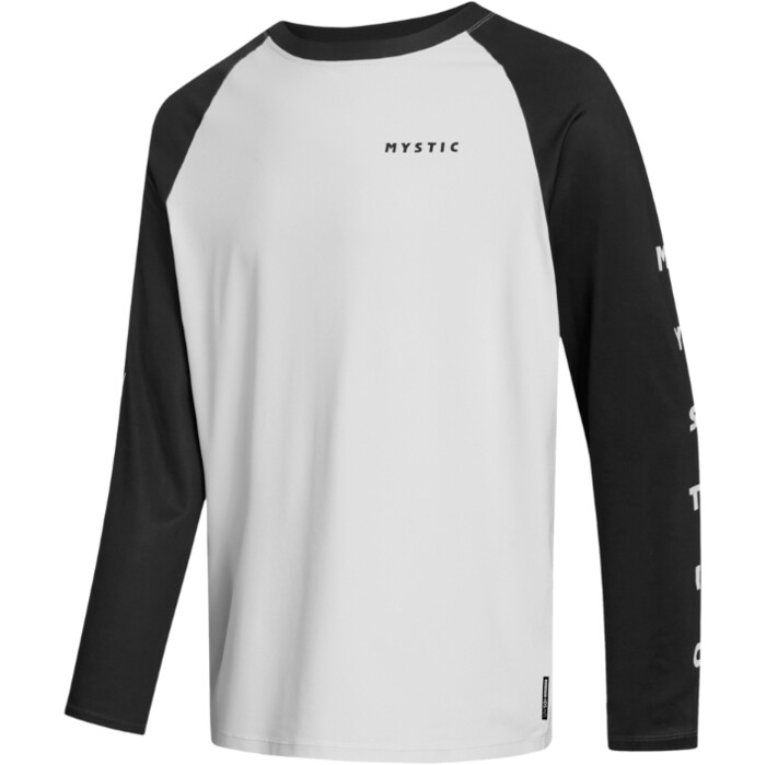 2024 Mystic Mens Bolt Long Sleeve Quickdry Tee 35001.240157 - Black / White