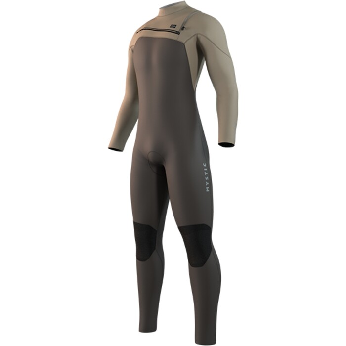 2025 Mystic Mens Motion 4/3mm Chest Zip Wetsuit 35000.250007 - Truffle