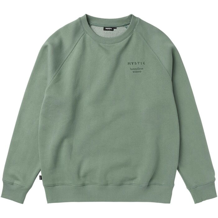 2024 Mystic Mens Token Crew Sweatshirt 35104.250108 - Frozen Green