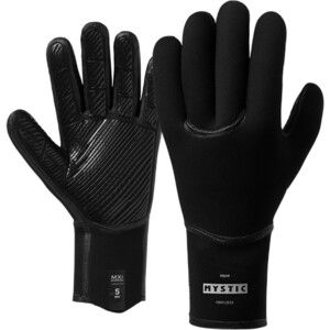 2025 Mystic Roam 5mm 5 Finger Surf Gloves 35015.250075 - Black