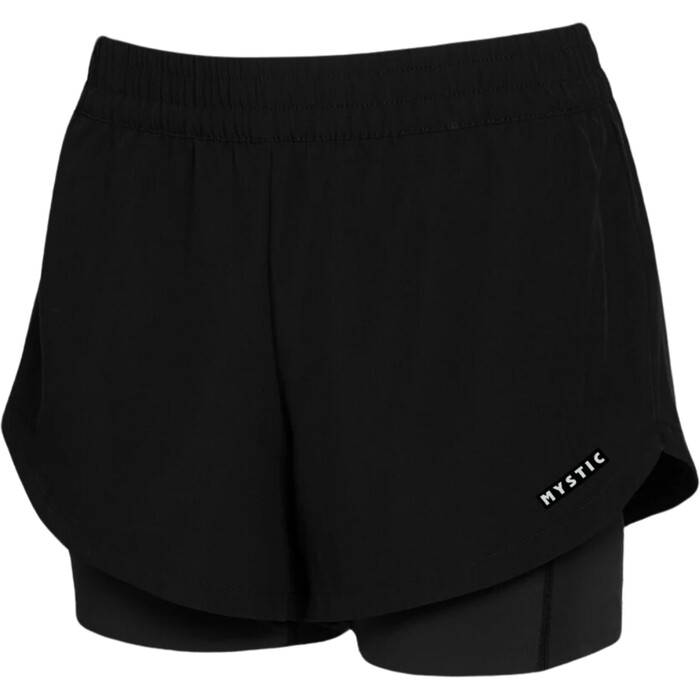 2024 Mystic Frauen Ida Gefttert Sport Shorts 35001.240271 - Black