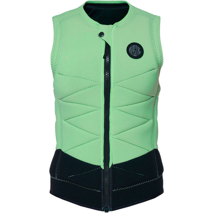 2024 Mystic Frauen Juice Front Zip Wake Impact Vest 35005.240221 - Lime Green