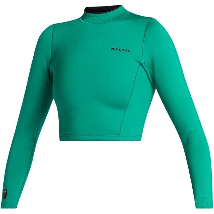 2024 Mystic Womens Lunar 2mm Neoprene Long Sleeve Crop Top 35001.240221 - Green