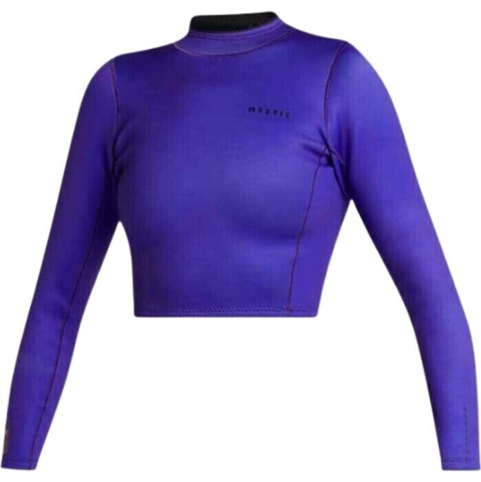 2024 Mystic Womens Lunar 2mm Neoprene Long Sleeve Crop Top 35001.240221 - Purple