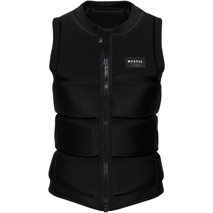 2024 Mystic Frauen Star Front Zip Wake Impact Vest 35005.240246 - Black