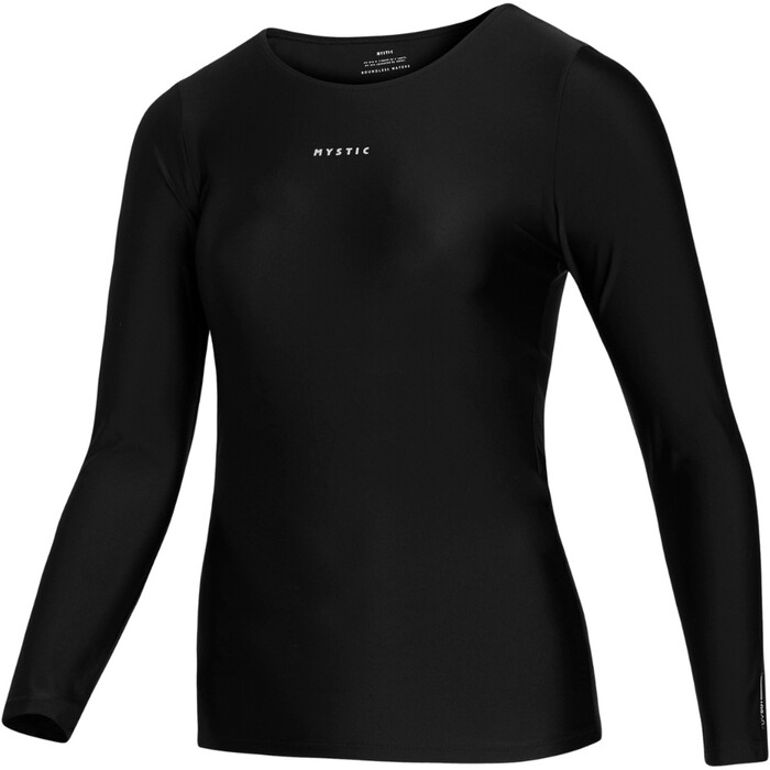 2024 Mystic Womens Star Long Sleeve Rash Vest 35001.240174 - Black