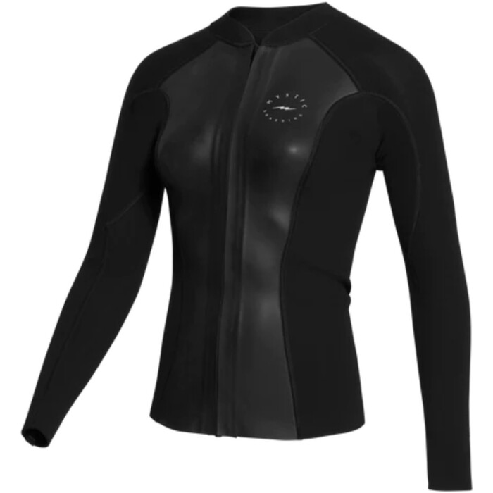 2024 Mystic Womens Sway Long Sleeve 2mm Front Zip Neoprene Jacket 35001.230147.900 - Black