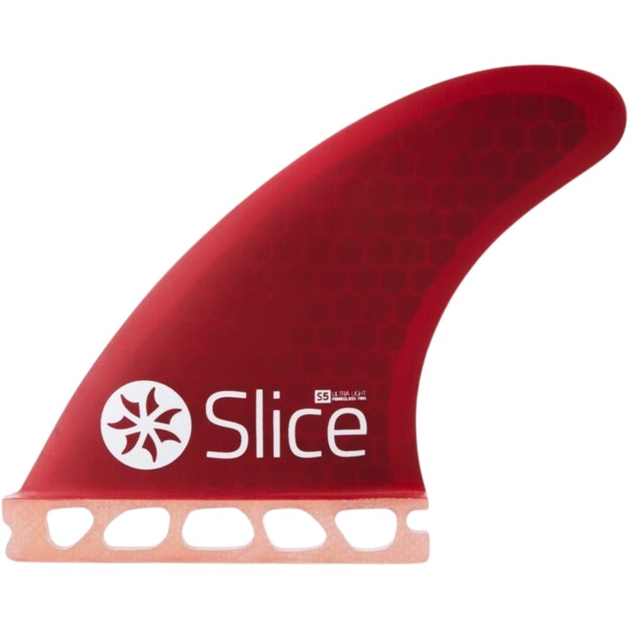 2024 Northcore Slice Futures Ultra Light Hex Core S5 Surfboard Fins SLI-09 - Red