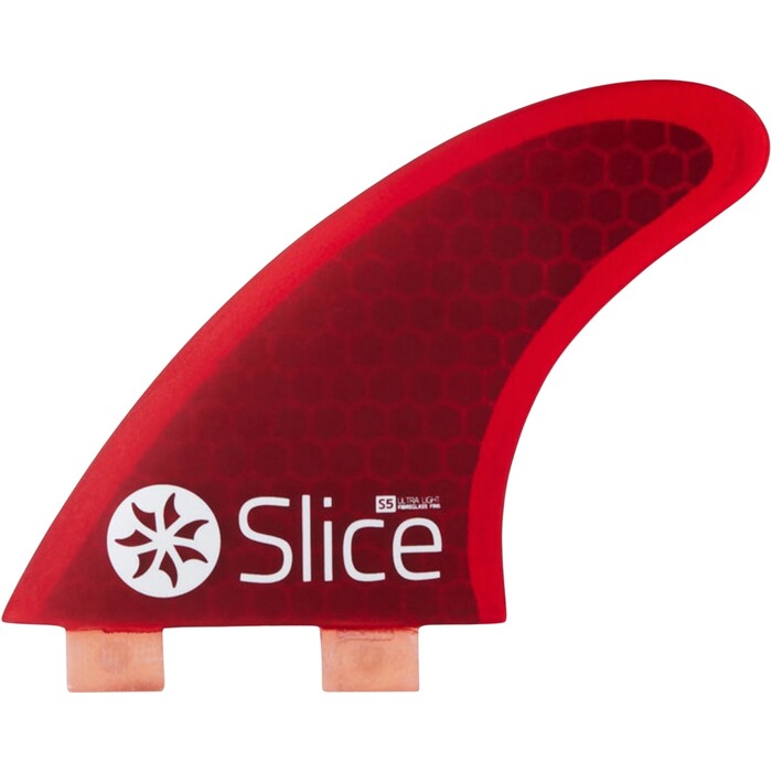 2024 Northcore Slice Ultra Light Hex Core S5 FCS Kompatible Surfboardflossen SLI-02 - Red