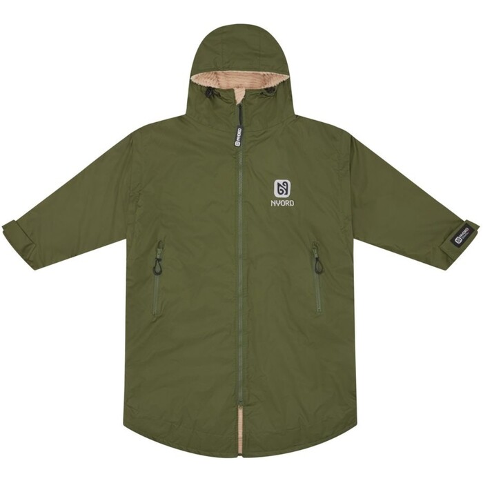 2024 Nyord Primaloft Outdoor Abnehmbare rmel Zum Wechseln Robe - Khaki / Ecru