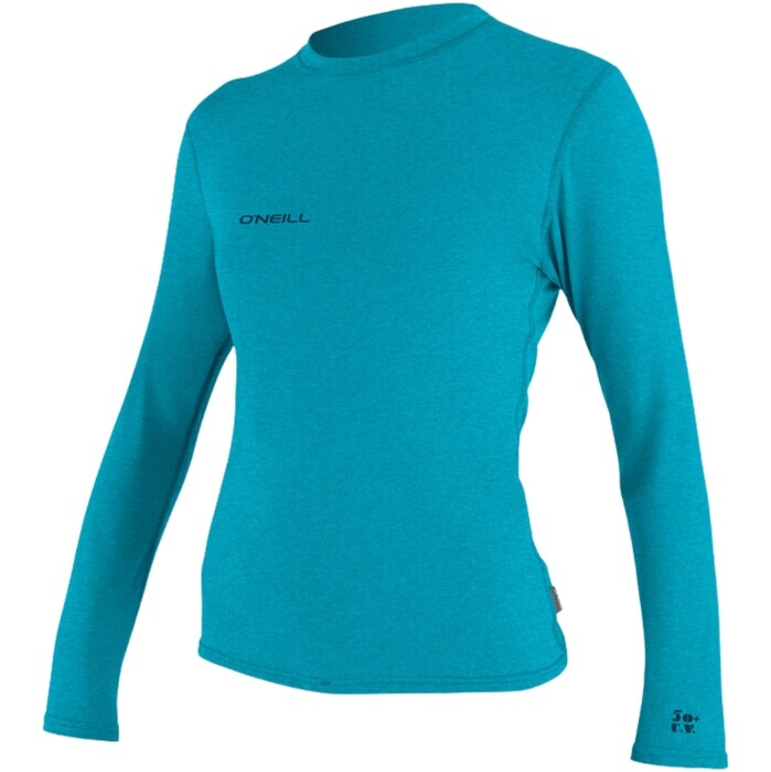 2024 O'Neill Womens Trvlr Hybrid Long Sleeve Sun Shirt 4676 - Turquoise