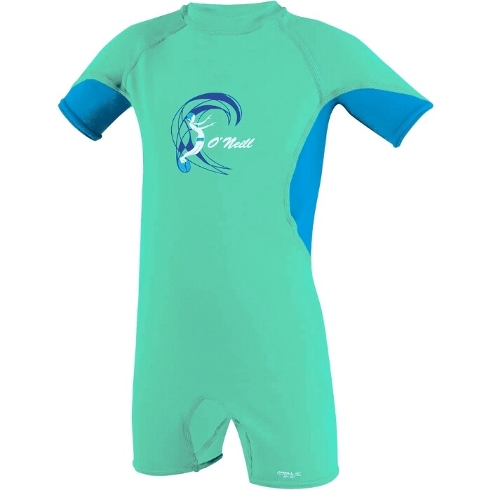 2024 O'Neill Toddler O'Zone UV Spring Sun Suit 5298G - Light Aqua / Sky / White