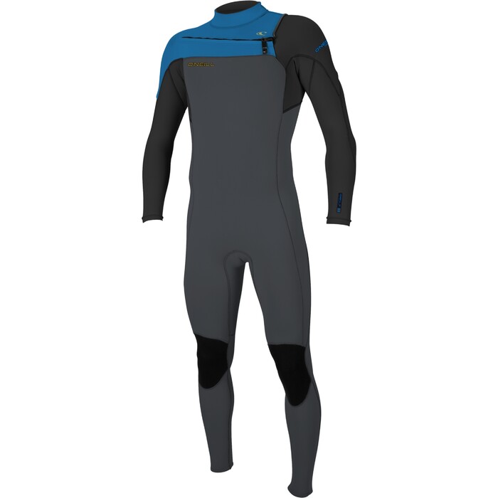 2024 O'Neill Mens Hammer 3/2mm Chest Zip Wetsuit 4926 - Graphite / Black / Ocean