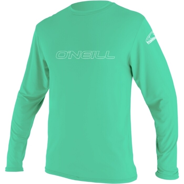 2024 O'Neill Youth Basic Skins Langarm-Rash-T-Shirt 4341  Light Aqua