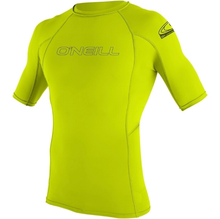 2024 O'Neill Youth Basic Skins Short Sleeve Lycra Vest 3345 - Lime