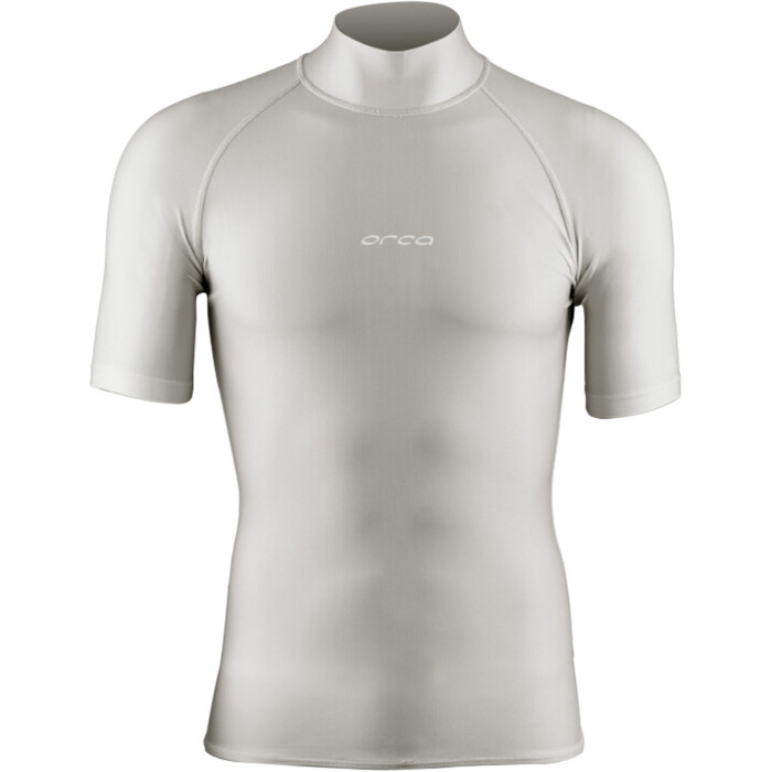 2024 Orca Mens Bossa Short Sleeve Rash Vest MAA1 - Silver