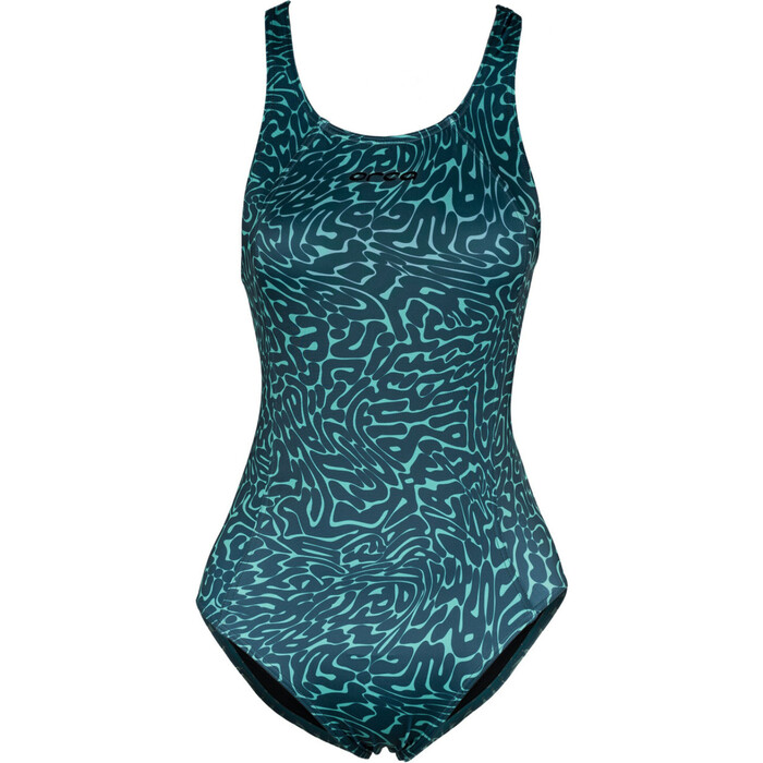 2024 Orca Frauen Core One Piece Swimsuit MS51 - Green Diploria