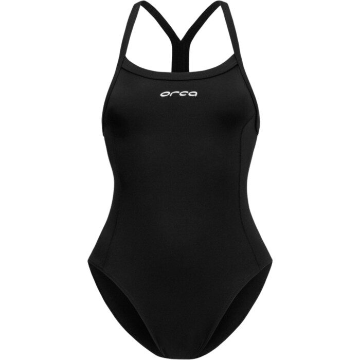 2024 Orca Frauen Core One-Piece Thin Strap Swimsuit MS51TT35 - Black