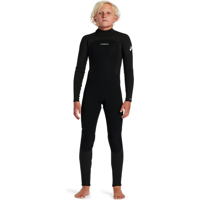 2024 Quiksilver Boys Prologue 3/2mm Back Zip Flatlock Wetsuit EQBW103121 - Black