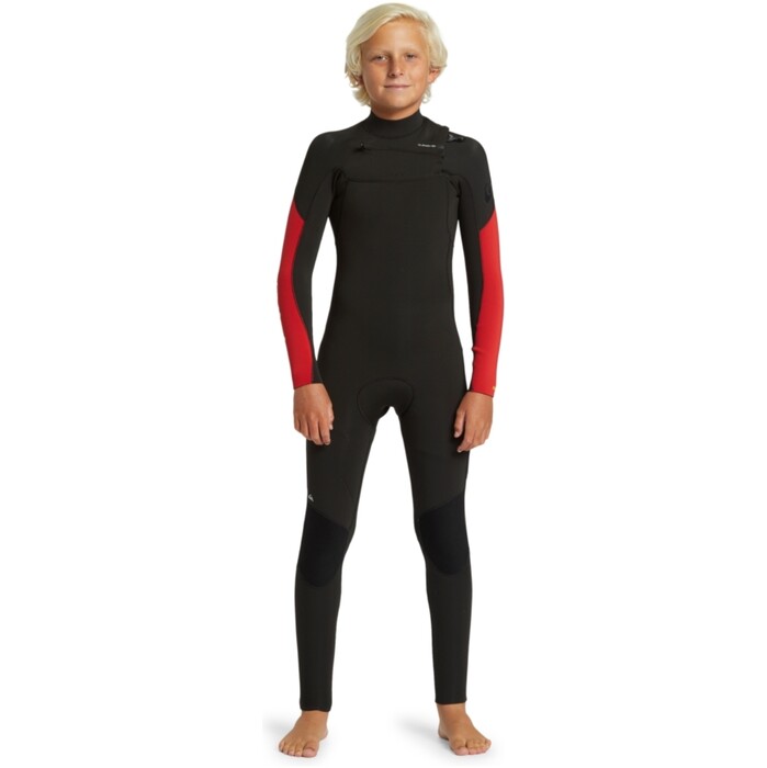 2024 Quiksilver Junior Everyday Sessions 4/3mm Brustreiverschluss Neoprenanzug EQBW103106 - High Risk Red