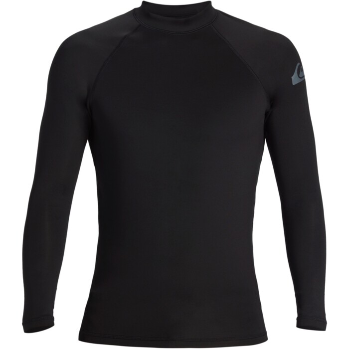 2024 Quiksilver Mens Everyday Heat Long Sleeve Rash Vest AQYWR03133 - Black