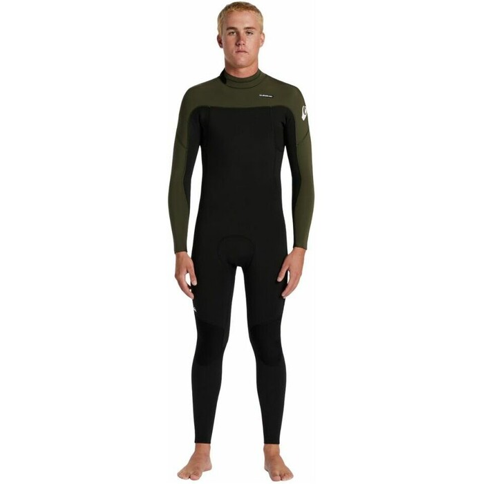 2024 Quiksilver Mens Everyday Sessions 3/2mm Back Zip Wetsuit EQYW103207 - Black / Ash