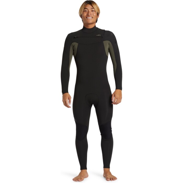 2024 Quiksilver Mens Everyday Sessions 4/3mm Chest Zip Wetsuit EQYW103201 - Thyme