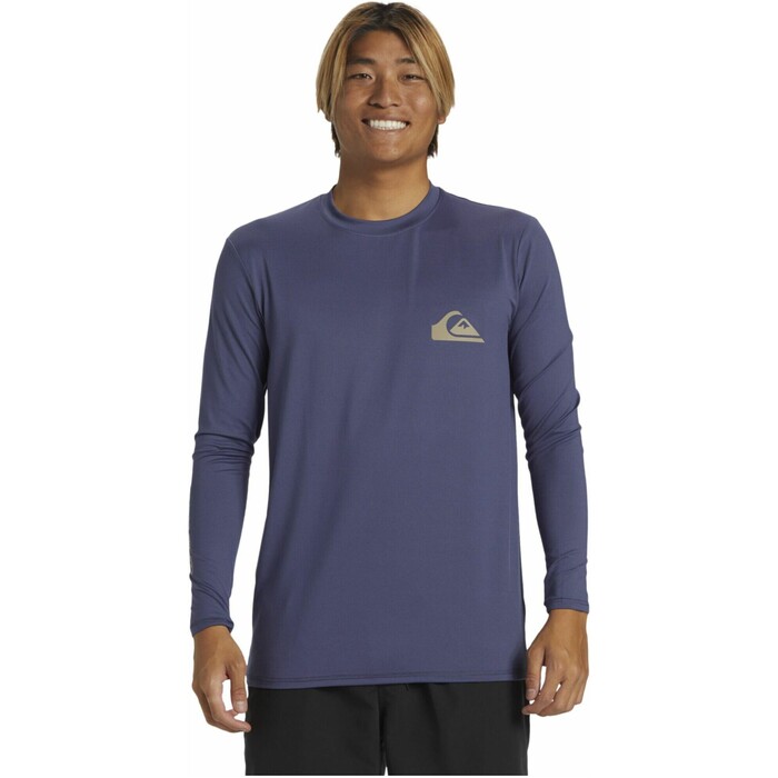 2024 Quiksilver Mens Everyday UV50 Long Sleeve Surf T-Shirt AQYWR03136 - Crown Blue