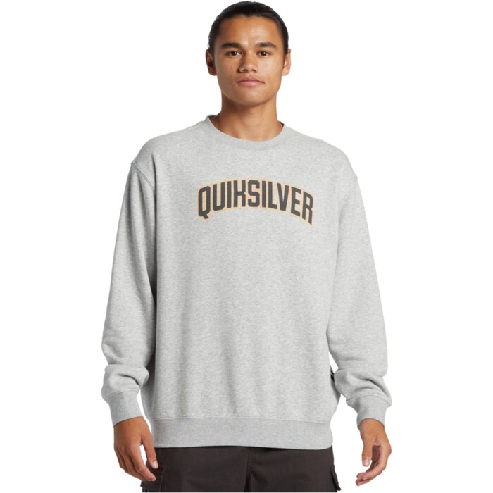 Quiksilver Mnner 2024 Grafik Sweatshirt AQYFT03398 - Light Grey Heather